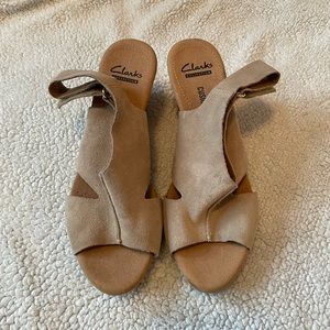 Clarks summer wedges